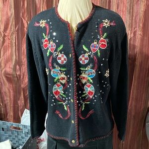 Beautiful holiday button up sweater